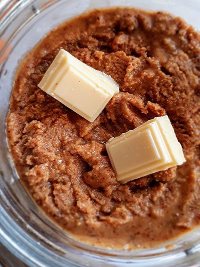 pâte à tartiner amande chocolat blanc
